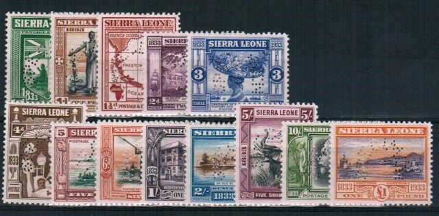 Image of Sierra Leone SG 168S/80S LMM British Commonwealth Stamp